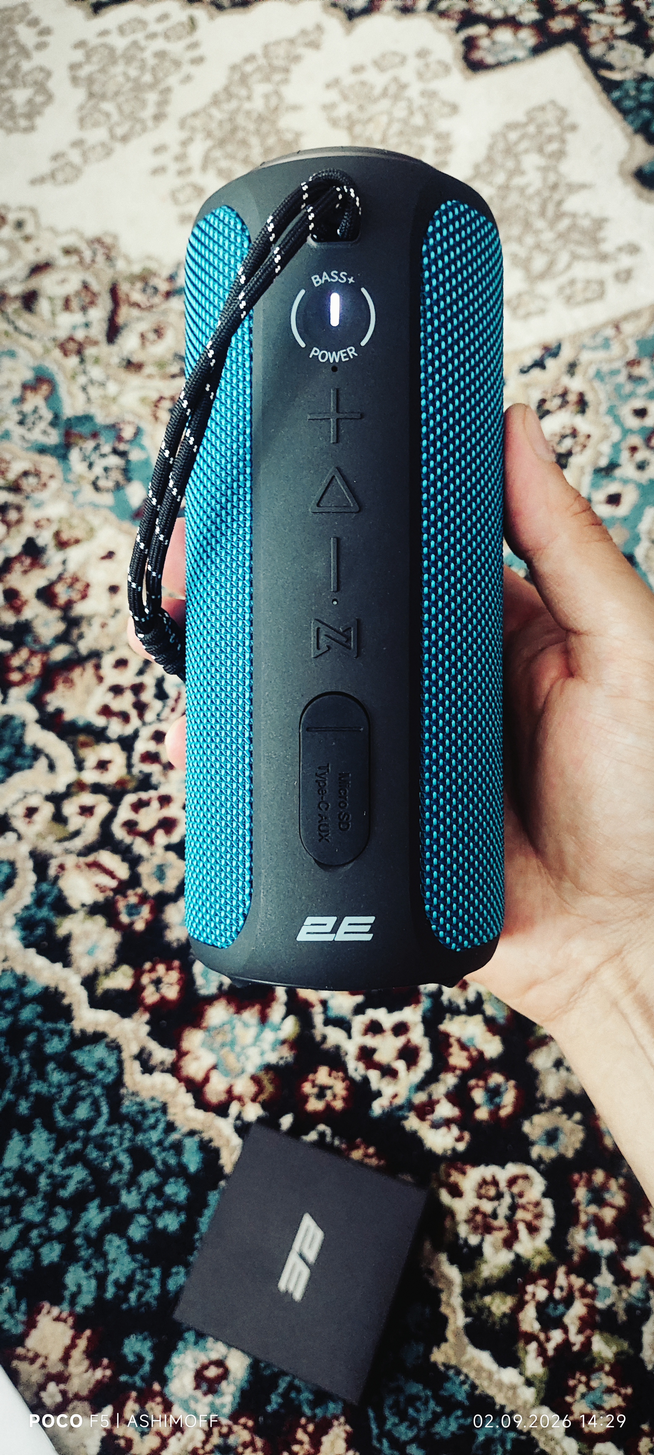 Simsiz portativ kolonka 2E SoundXTube TWS, 30 Vt, Bluetooth
