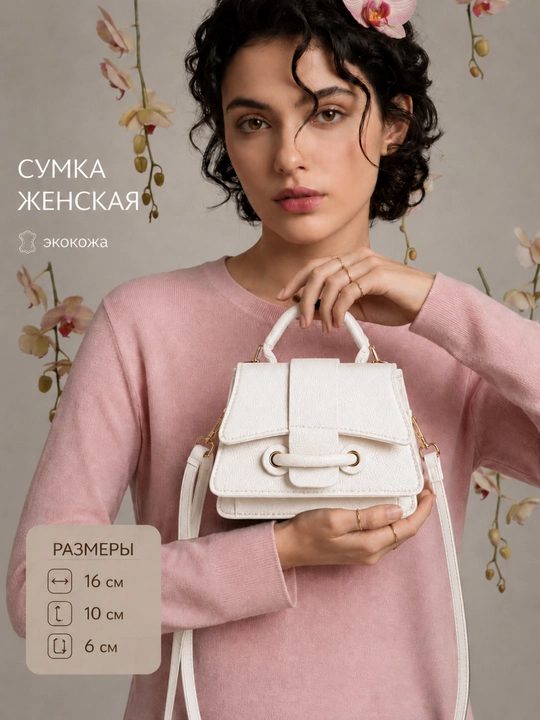 Ayollar sumkasi, kross-bodi, mini, yelkadan