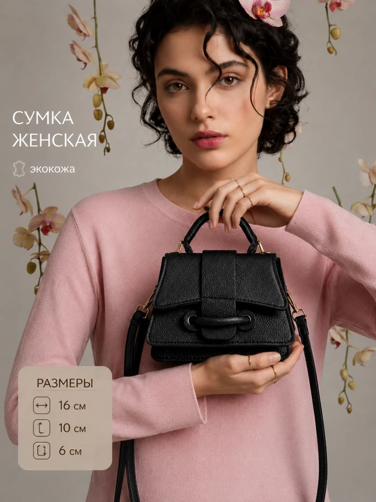 Ayollar sumkasi, kross-bodi, mini, yelkadan