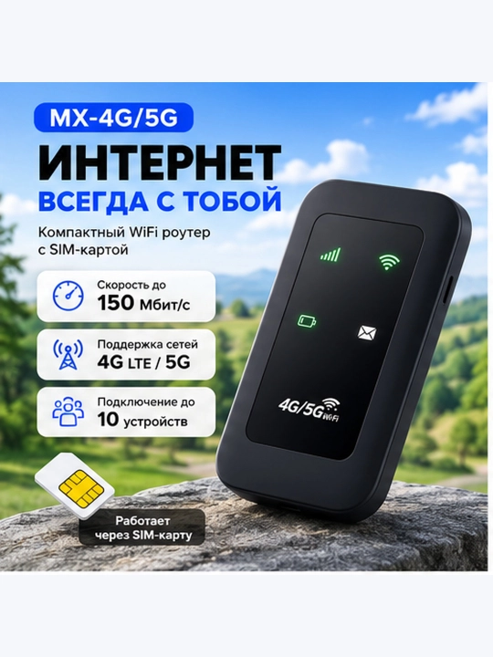 Wi-Fi simsiz router, 4G 5G LTE uy routeri, sim-karta routeri