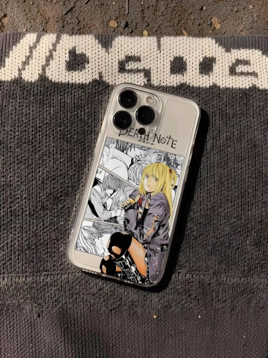 Прозрачный силиконовый чехол для телефона — Death Note - 