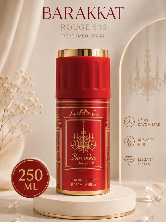 Dezodarant ayollar uchun, parfyumlangan sprey, 200 - 250 ml - 