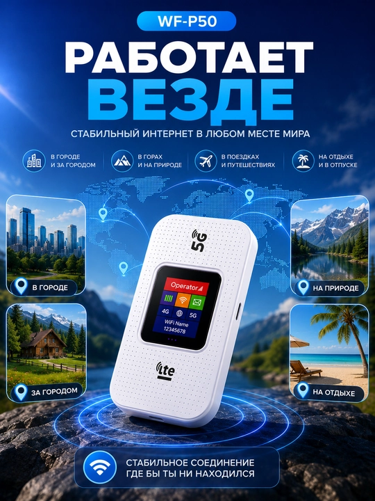 Simsiz Wi-Fi 4G 5G LTE sim-kartali router