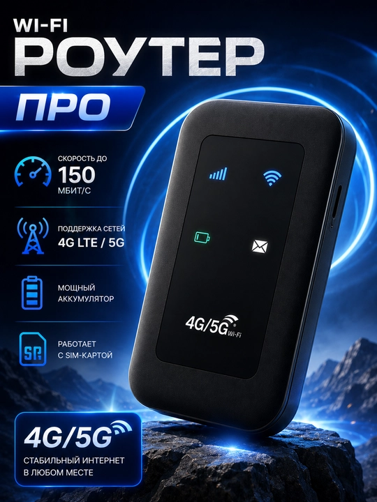 Simsiz Wi-Fi 4G 5G LTE sim-kartali router