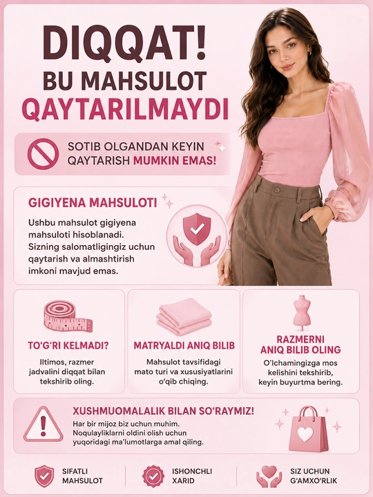 Ayollar bluzkasi, zamonaviy, ayollar va qizlar uchun top, o‘lchamlari 44-50