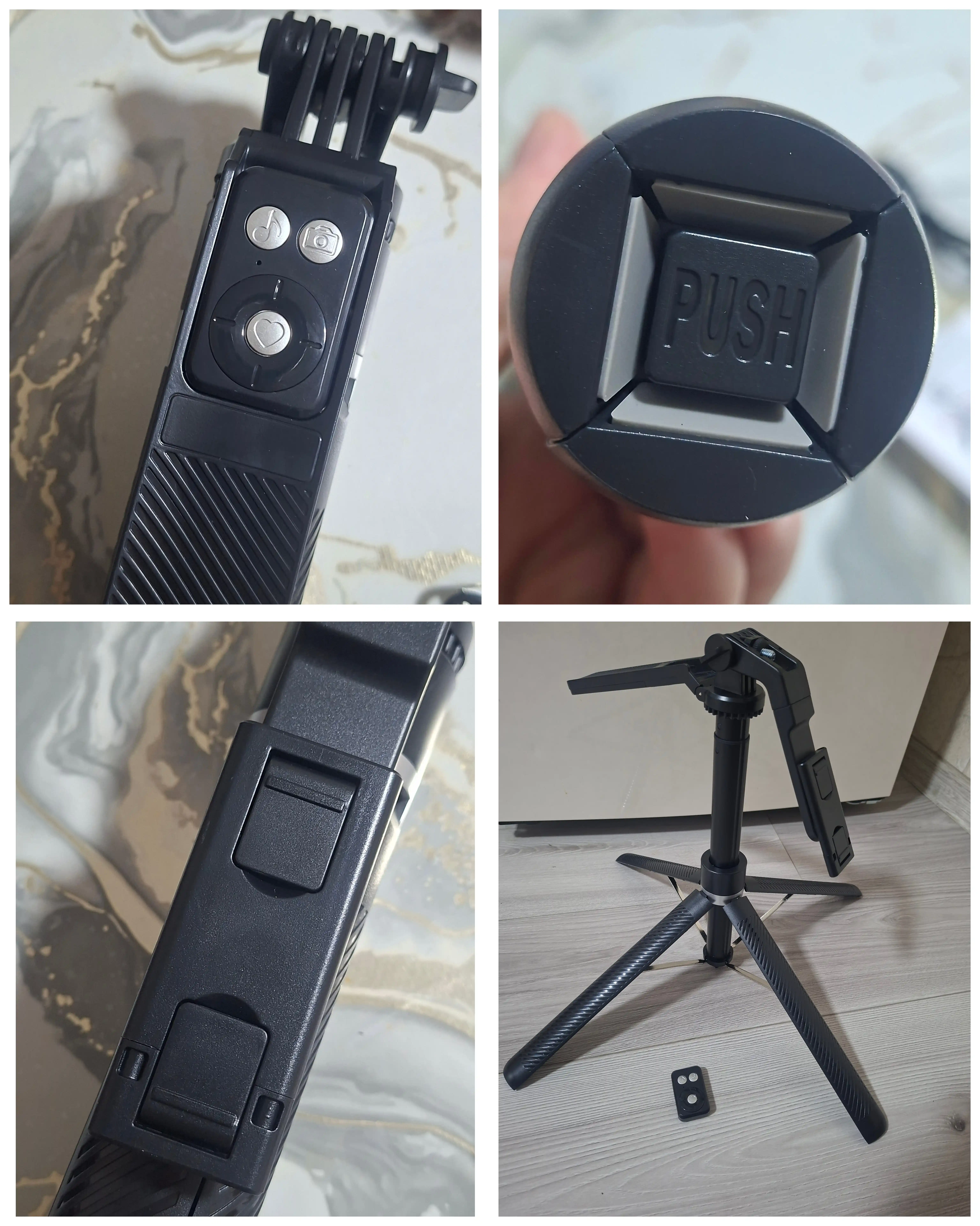 Штатив монопод 3в1 с Bluetooth для телефона и камеры, тренога до 180 см, складной