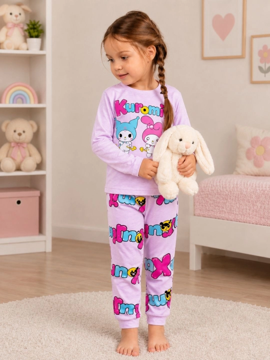1-8 yoshli bolalar uchun uzun yengli yumshoq pijama