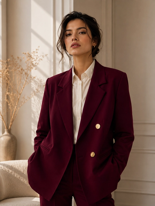 Ayollar pidjagi, klassik, tugmali uzaytirilgan jaket - 