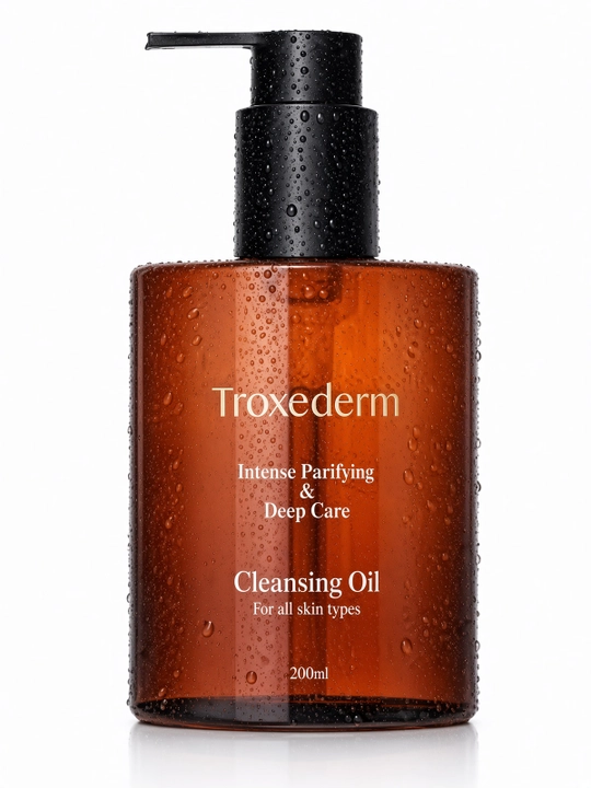 Гидрофильное масло для очищения Troxederm Intense Purifying&Deep Care Cleansing Oil, 200мл - 