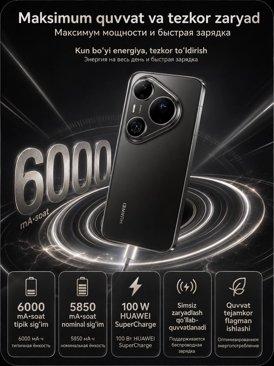 Смартфон HUAWEI Pura 90s Pro Max 12/256 ГБ, LTPO OLED 120 Гц, 200 МП, 6000 мАч