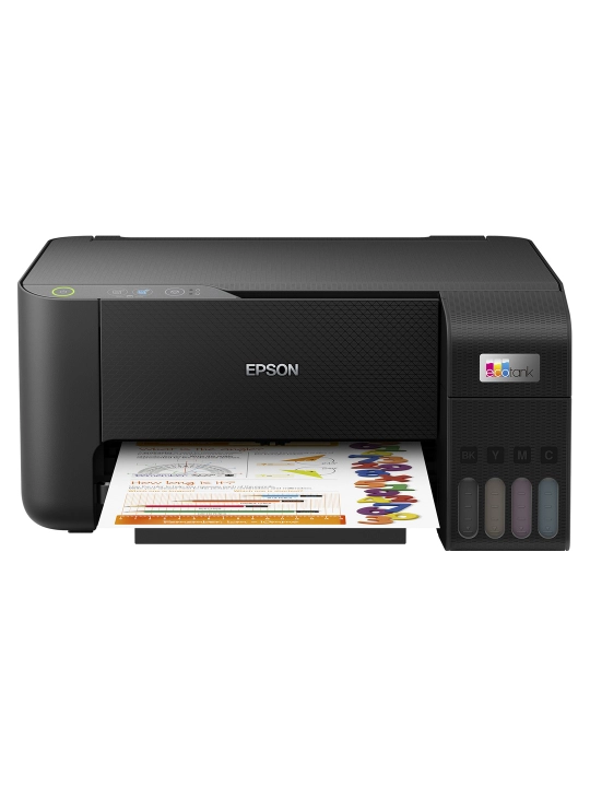 MFU Epson L3210 purkovchi, 3 in 1, siyoh idishli, 10 bet/daq, chop etish nusxalash skanerlash, rangli, A4, qora - 