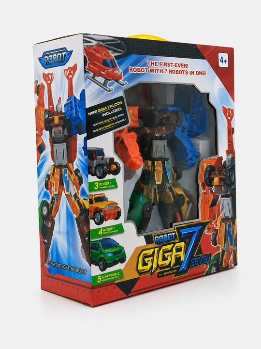Robot-transformer Giga 7 Seven 7-ta-1 ovoz va yorug'lik bilan