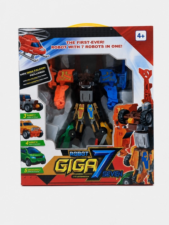 Robot-transformer Giga 7 Seven 7-ta-1 ovoz va yorug'lik bilan