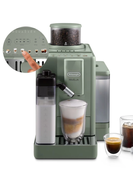 De’Longhi Rivelia Start EXAM420.55 avtomatik qahva mashinasi, 15 bar, 10 xil ichimlik