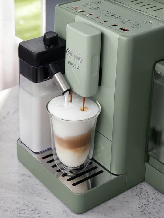 De’Longhi Rivelia Start EXAM420.55 avtomatik qahva mashinasi, 15 bar, 10 xil ichimlik