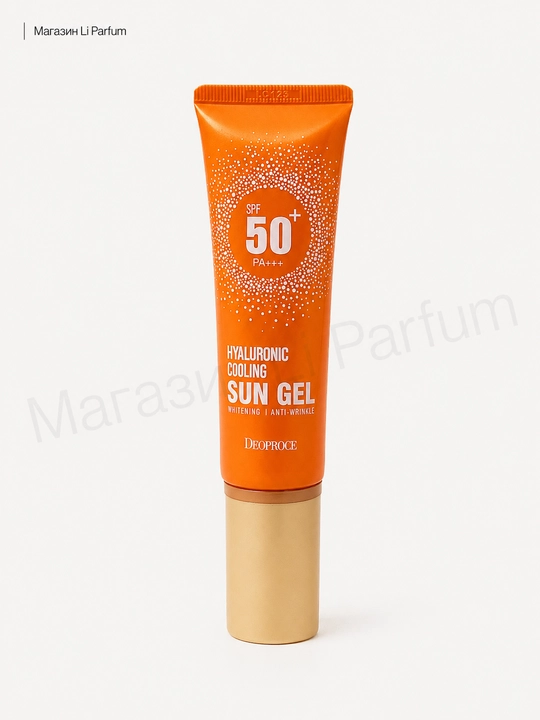 Deoproce Hyaluronic Cooling quyoshdan himoyalovchi krem-geli SPF 50+ namlovchi, 50 ml