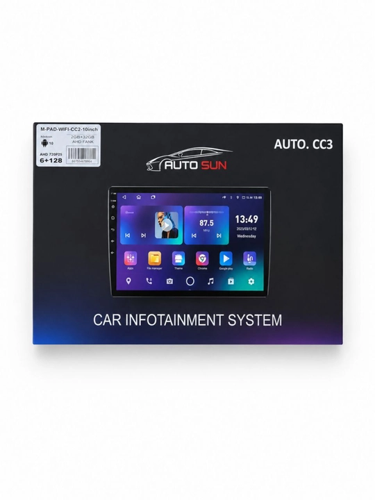 Автомагнитола Android 16 Smart 9/10" 6/128 ГБ, GPS, Bluetooth, Google Play