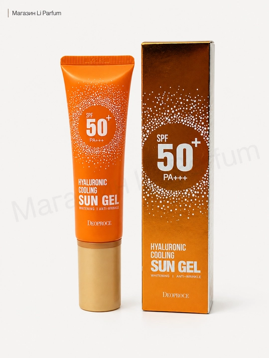 Deoproce Hyaluronic Cooling quyoshdan himoyalovchi krem-geli SPF 50+ namlovchi 50 ml - 