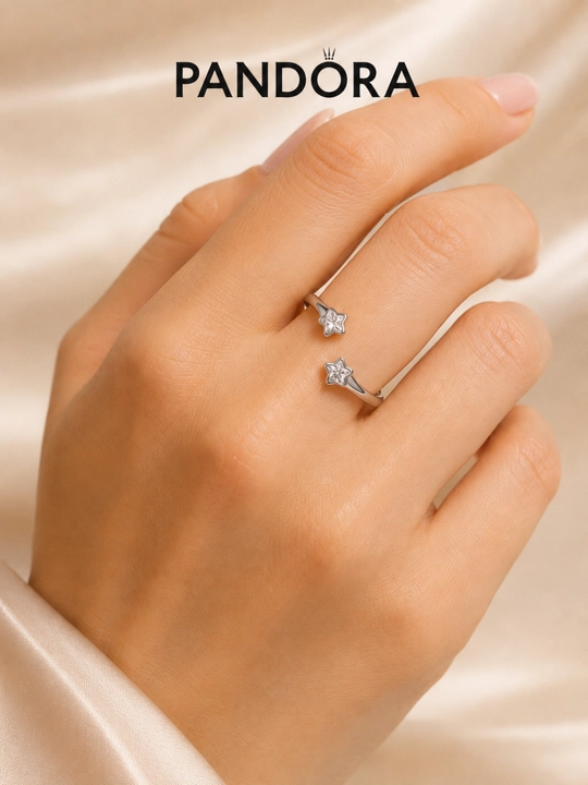 Кольцо Pandora «Звездопад» 193582C01, серебро 925, кубический цирконий