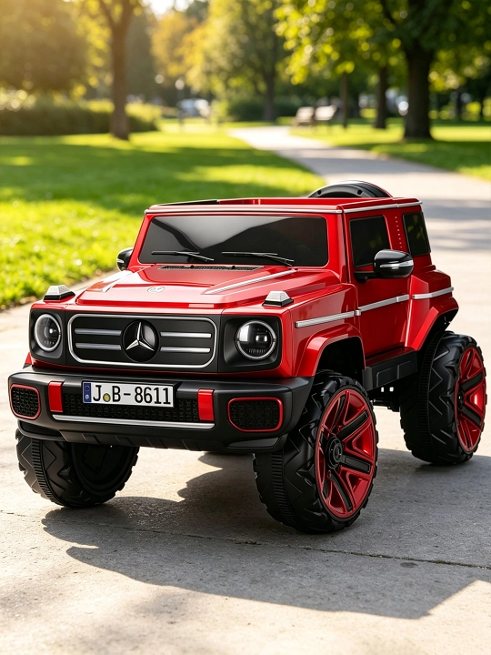 Детский электромобиль, внедорожник, 24V, 4 x 4, 4 мотора 550, LED, APP, качание