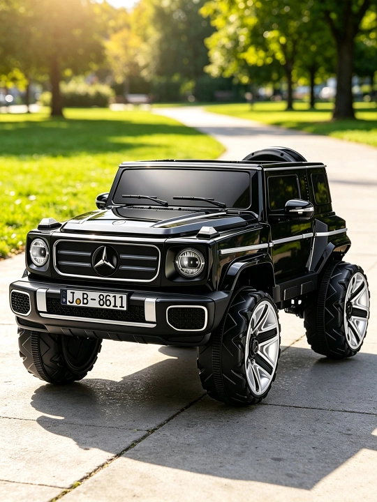 Детский электромобиль, внедорожник, 24V, 4 x 4, 4 мотора 550, LED, APP, качание