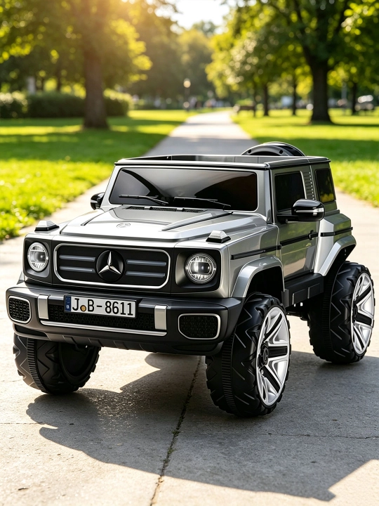 Детский электромобиль, внедорожник, 24V, 4 x 4, 4 мотора 550, LED, APP, качание