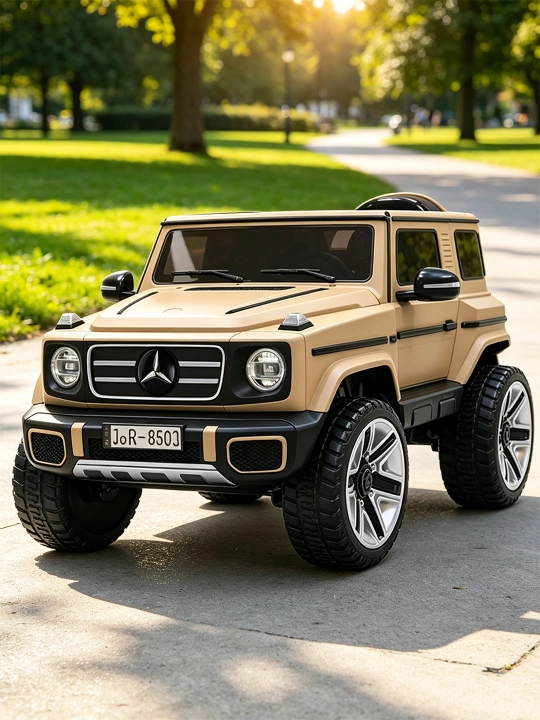 24V bolalar elektromobili, 4×4, 4 ta 550 motor, LED, Bluetooth, APP boshqaruv