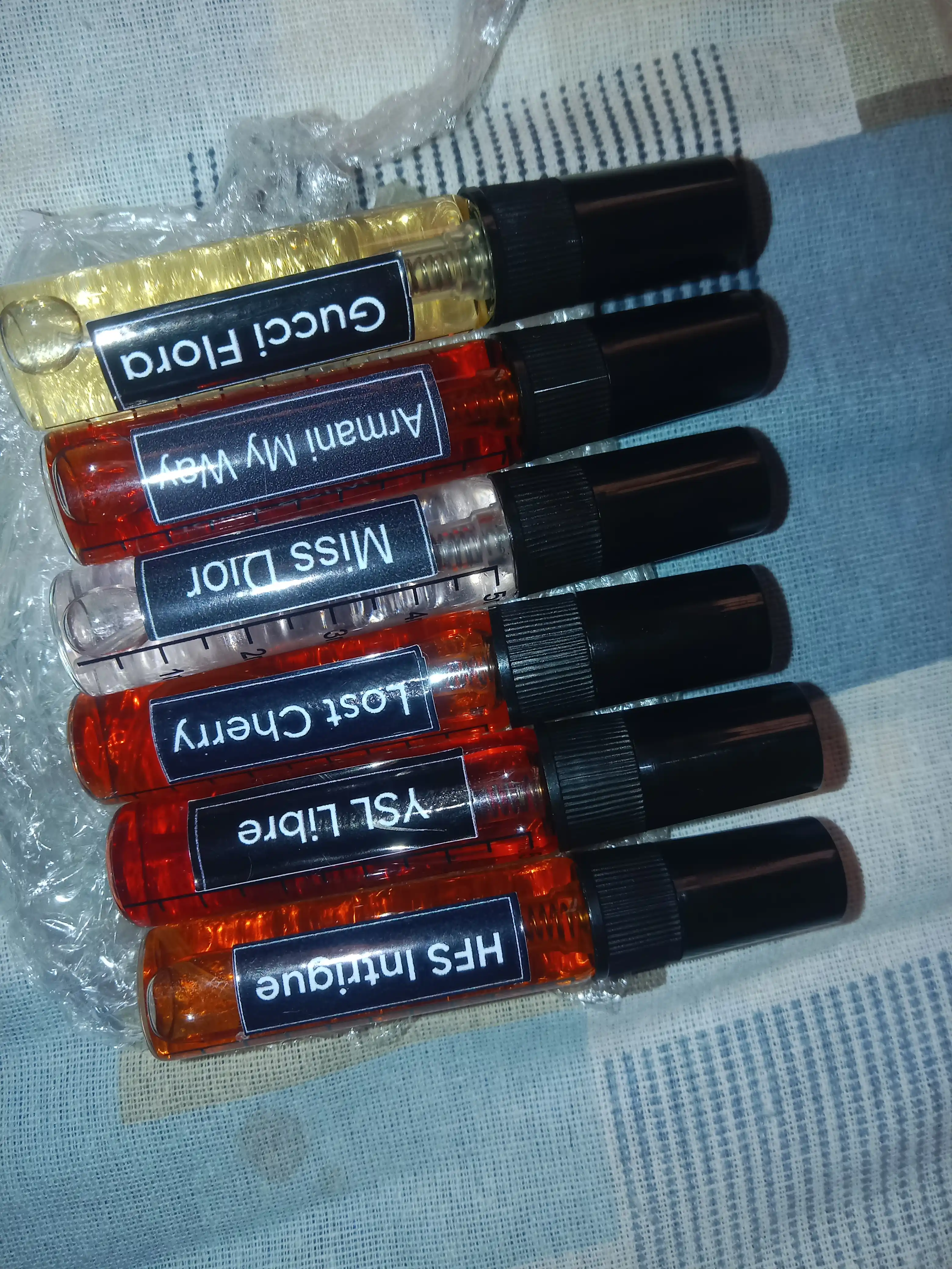 Набор духов для женщин Gucci Flora, Lost Cherry, Libre, Miss Dior, Devil's Intrigue 6в1