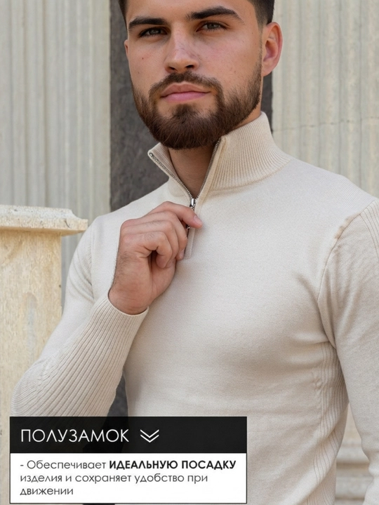 Мужская одежда, свитер мужской полузамок, кофта мужская на осень и джемпер, freesize 48-52