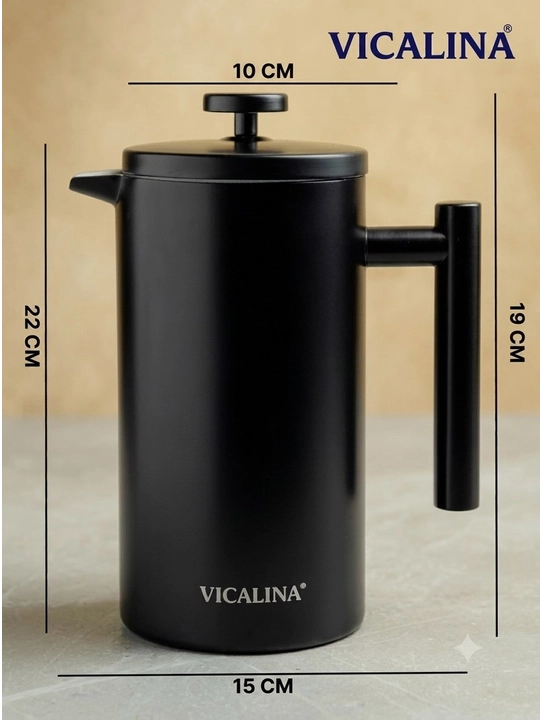 Френч-пресс чайник Vicalina, заварочный, для чая и кофе, 600 мл, 800 мл, 1000 мл