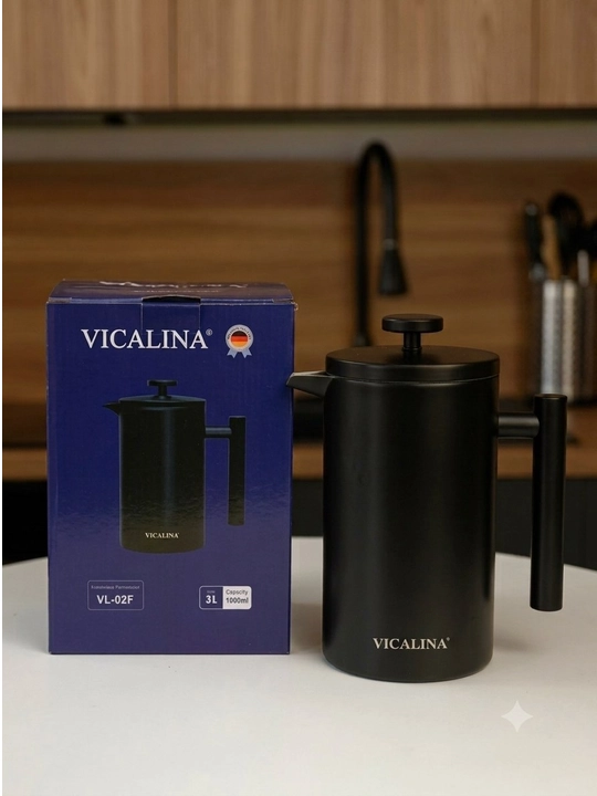 Френч-пресс чайник Vicalina, заварочный, для чая и кофе, 600 мл, 800 мл, 1000 мл