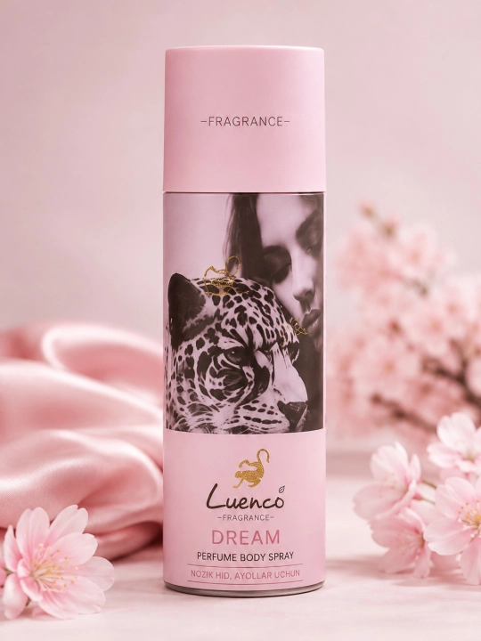 Luenco Dream ayollar uchun parfyumeriya body spray nozik yoqimli xushbo‘y tana spreyi