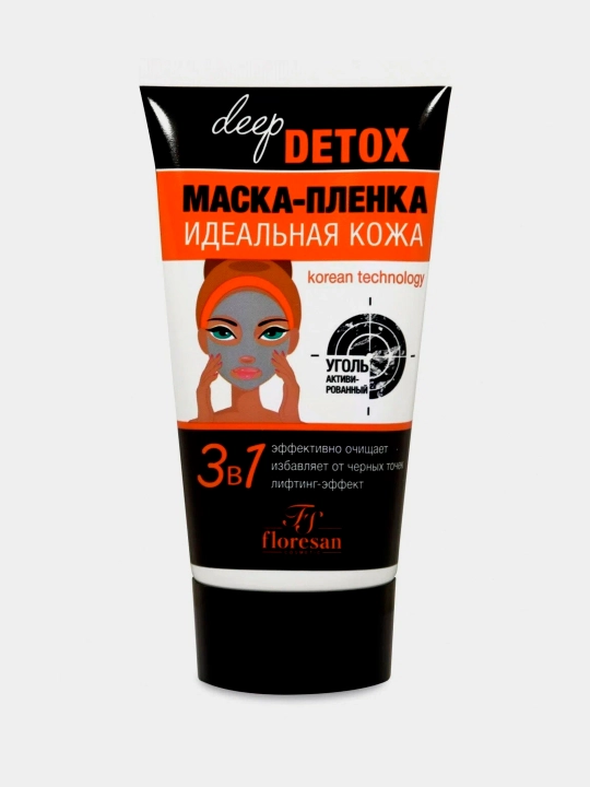 "Deep detox" plyonkali niqobi, Mukammal teri, 150 ml - 