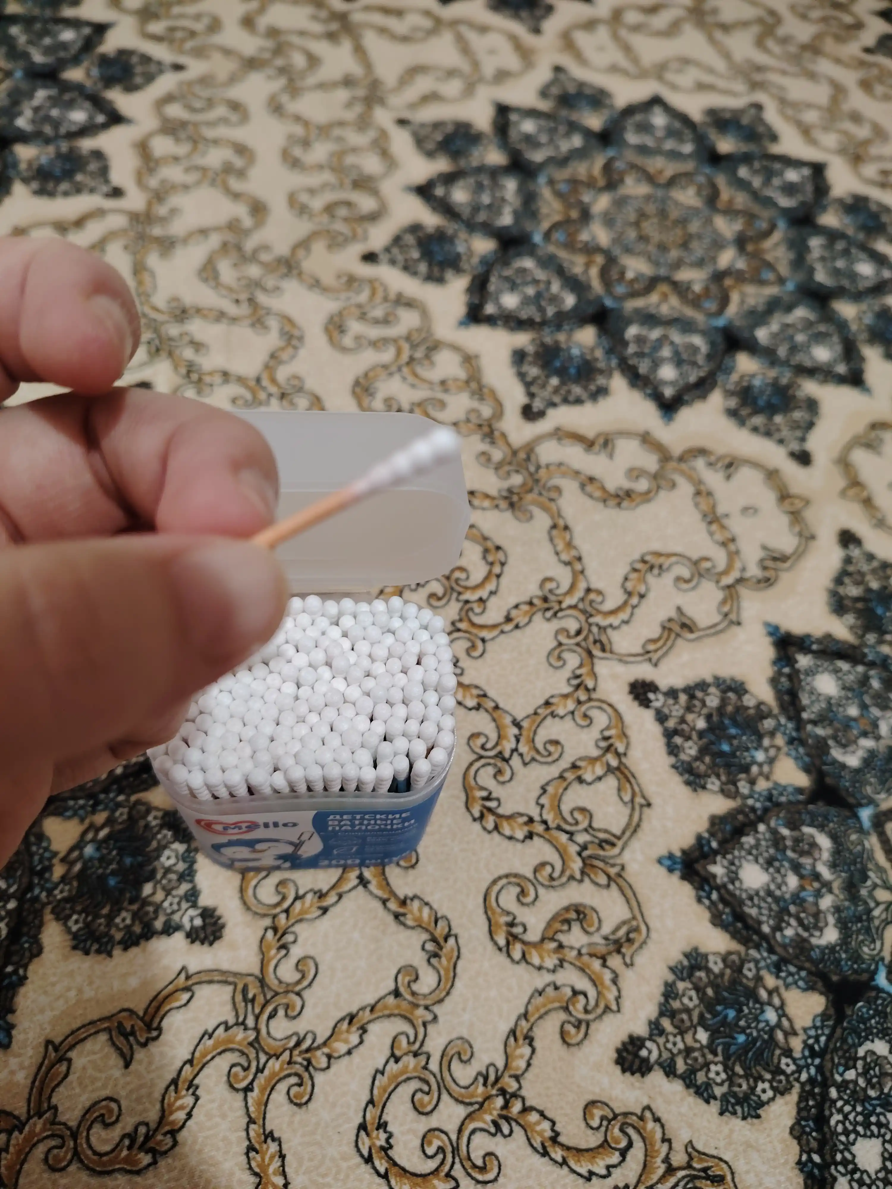 Mello spiralsimon paxtali tayoqchalari, kurakchali, 200 dona