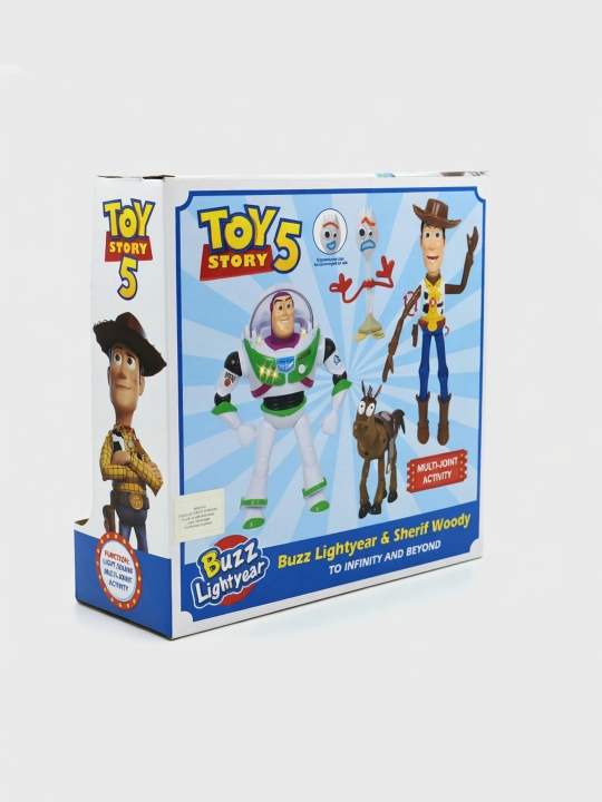 Toy Story 5 figuralar to'plami: Buzz Layter, Vudi, Forki, Bulzay