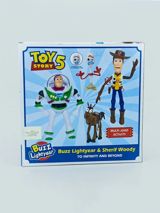 Toy Story 5 figuralar to'plami: Buzz Layter, Vudi, Forki, Bulzay