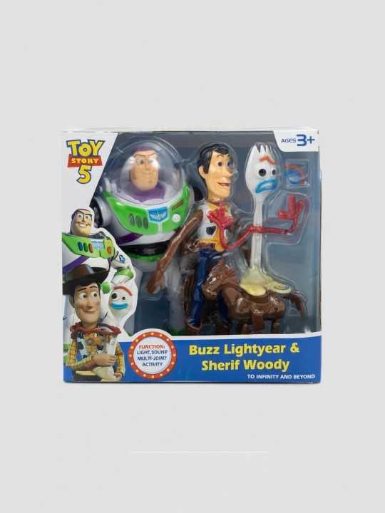 Toy Story 5 figuralar to'plami: Buzz Layter, Vudi, Forki, Bulzay