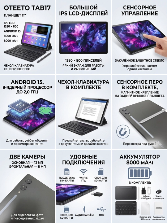 Klaviaturali planshetlar - o‘qish, ish va kundalik foydalanish uchun qulay yechim