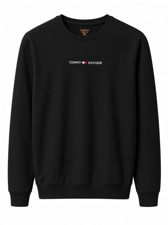 Erkaklar uchun klassik svitshot – 95% paxta, 5% likra, L–3XL - 