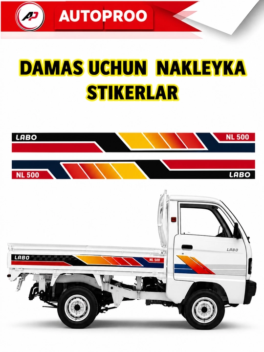 Damas nakleyka uchun vinil stikerlar salon uchun stiker - 