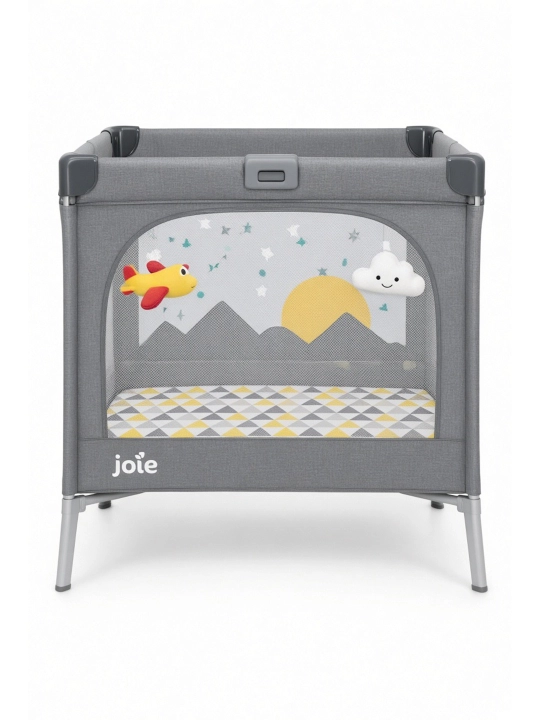 Манеж Joie Cheer Little Explorer для детей, складной, с матрасом и игрушками, до 15 кг