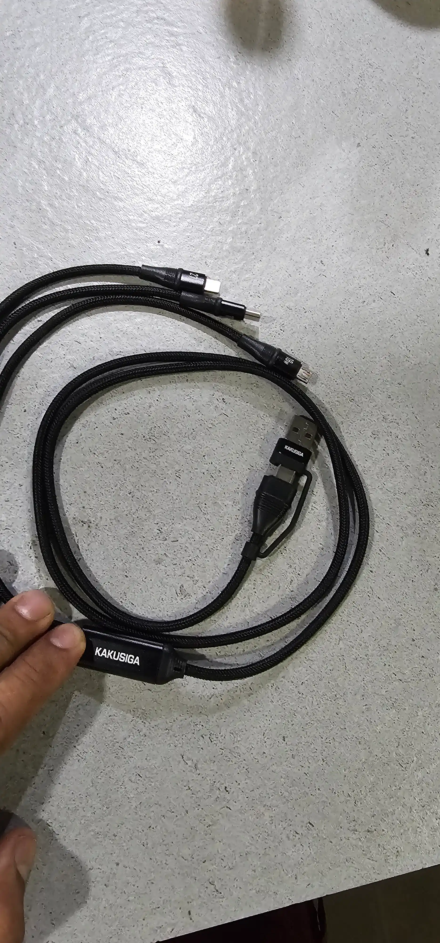 KAKUSIGA 100W 6-в-1 кабель для быстрой зарядки и передачи данных 1,2 м