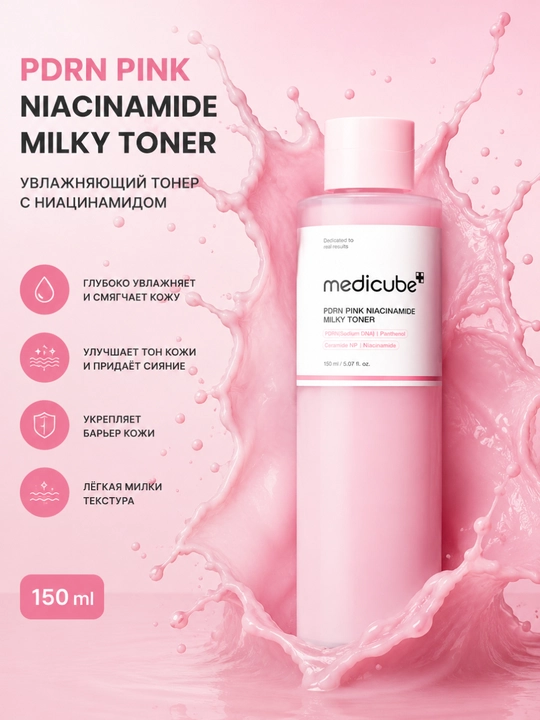 Medicube PDRN toner niatsinamid namlantiruvchi yuz toneri - 