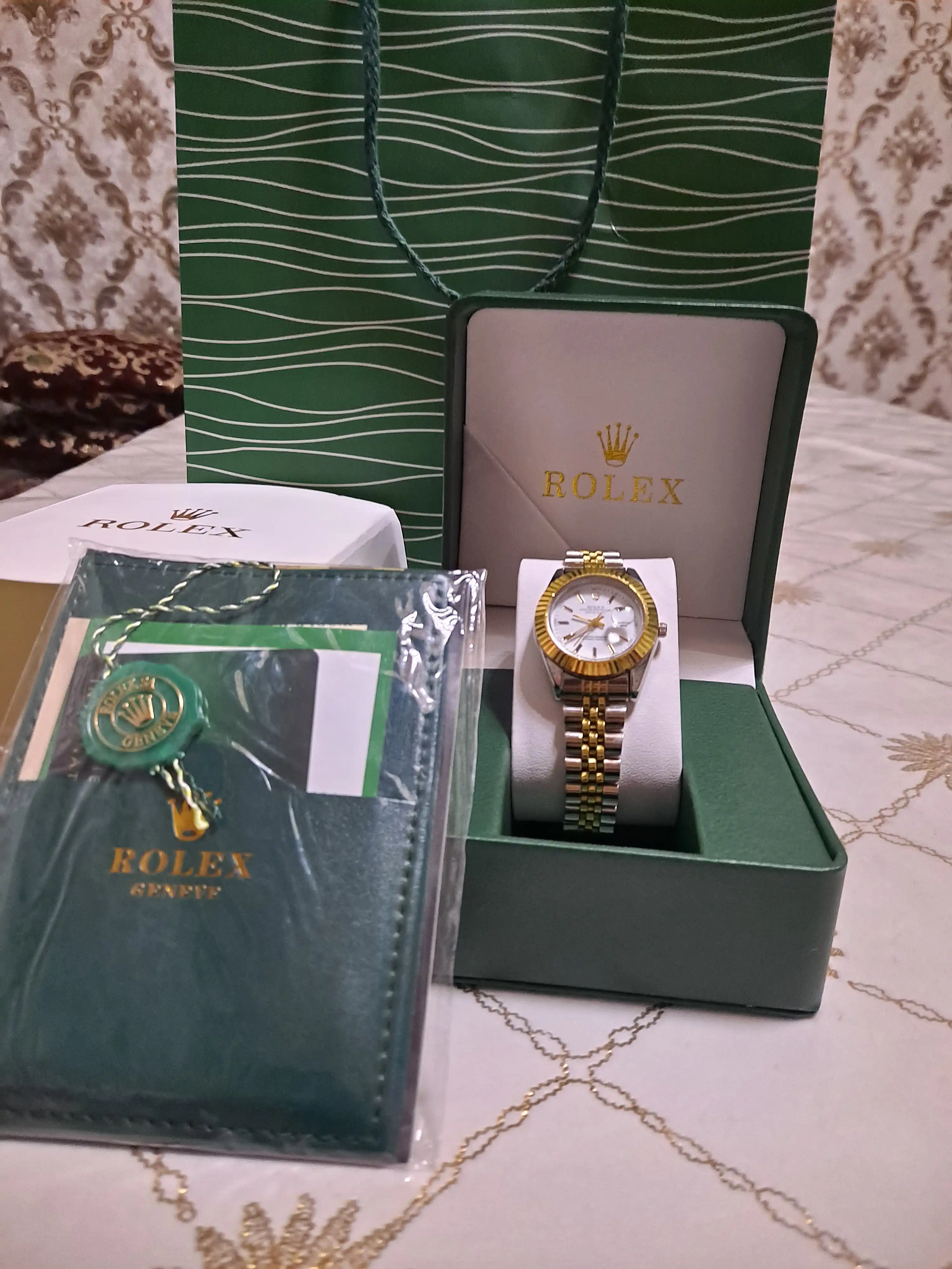 Ayollar qo'l soati Rolex, har qanday uslub uchun, soat - quti - sumka - hujjat va vip kart