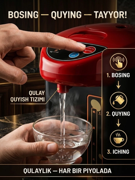 Термопот 6.8 L termopot  tefal termoz  termopot elektr choynak termos