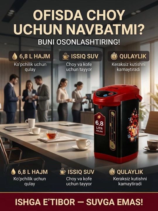 Термопот 6.8 L termopot  tefal termoz  termopot elektr choynak termos