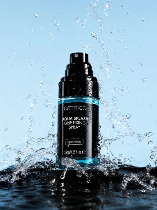 Yuz uchun Catrice AQUA SPLASH GRIP FIXING SPRAY fiksatsiyalovchi spreyi, 55 ml