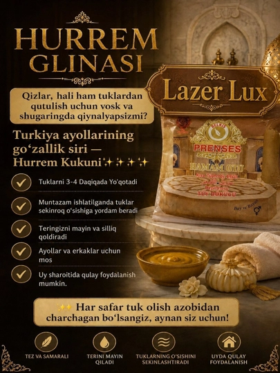 Kamila99, Lazer Lux, Hurrem kukuni - depilyatsiya uchun kukun - 