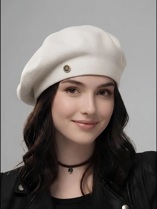 Ayollar uchun beretka, klassik to'qilgan beret va shapka Boni SNOWL