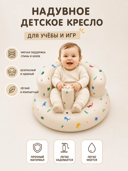 Надувная игрушка для обучения малыша сидению - 